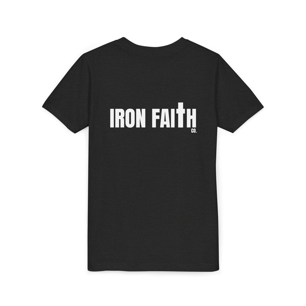 Iron Faith Co. Wordmark Youth Tee – Back Print