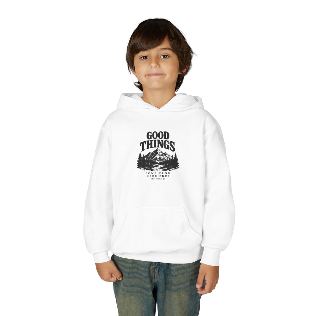 Good Things Come From Obedience Youth Hoodie