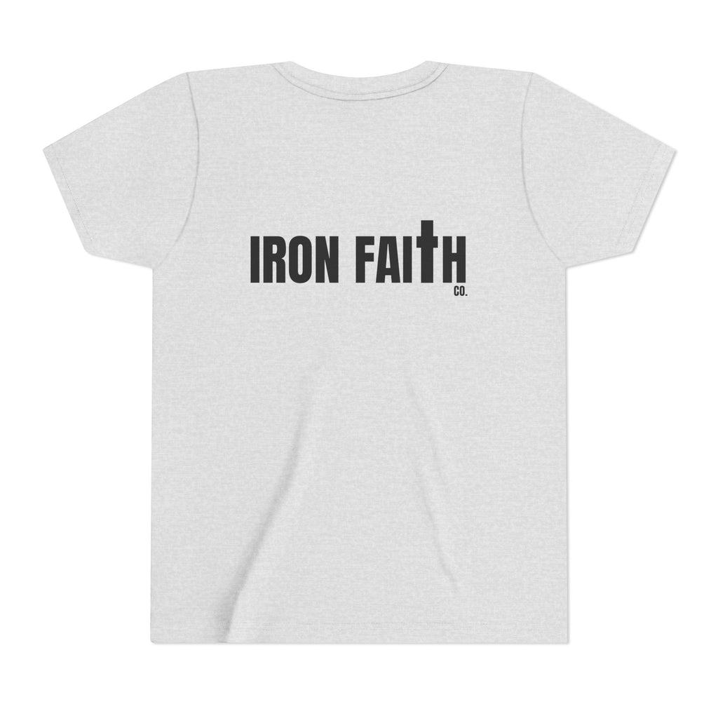Iron Faith Co. Wordmark Youth Tee – Back Print