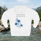 She Looks Back and Thanks God Comfort Pullover - IronFaithCo. - photo 14 of 30