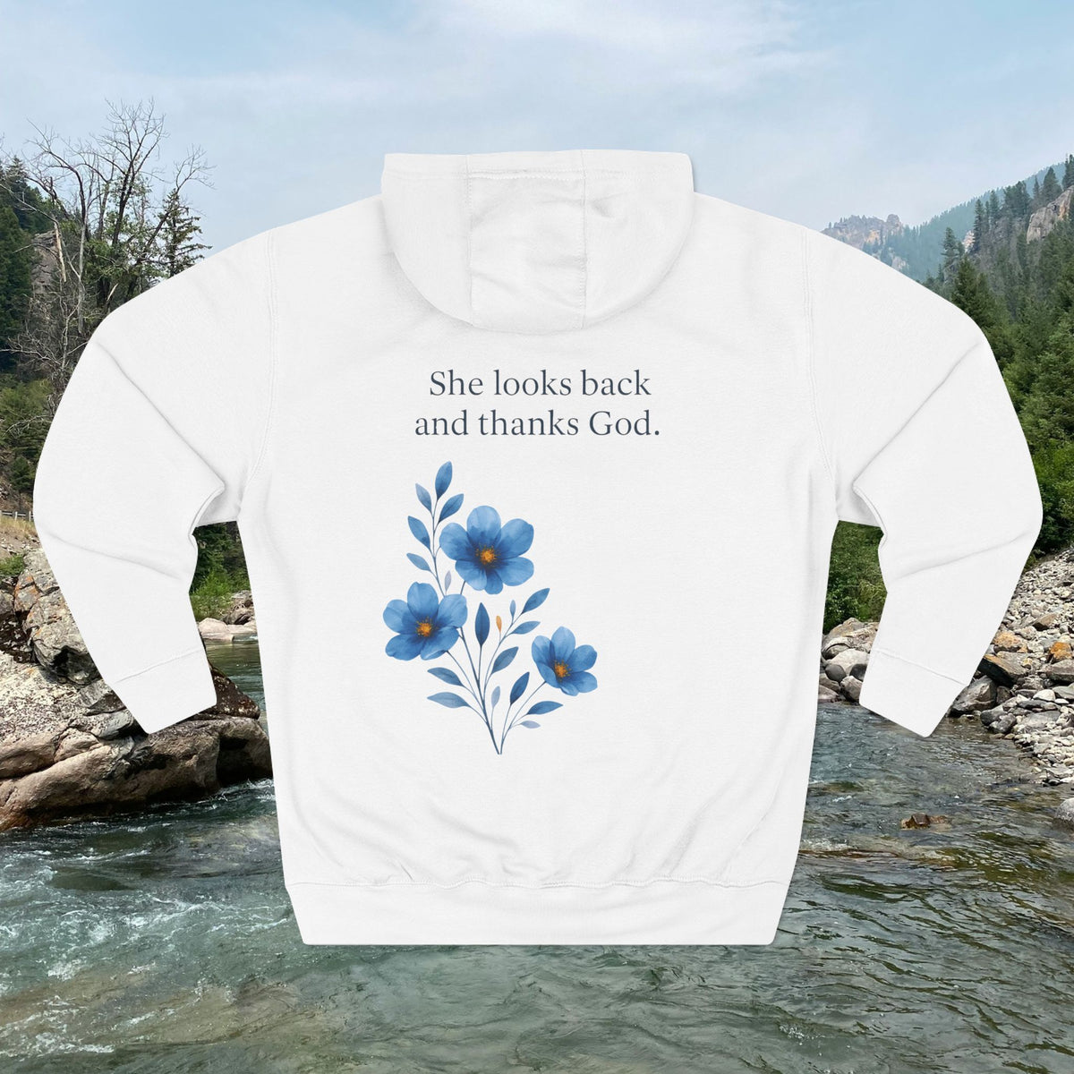 She Looks Back and Thanks God Comfort Pullover - IronFaithCo. - photo 14 of 30