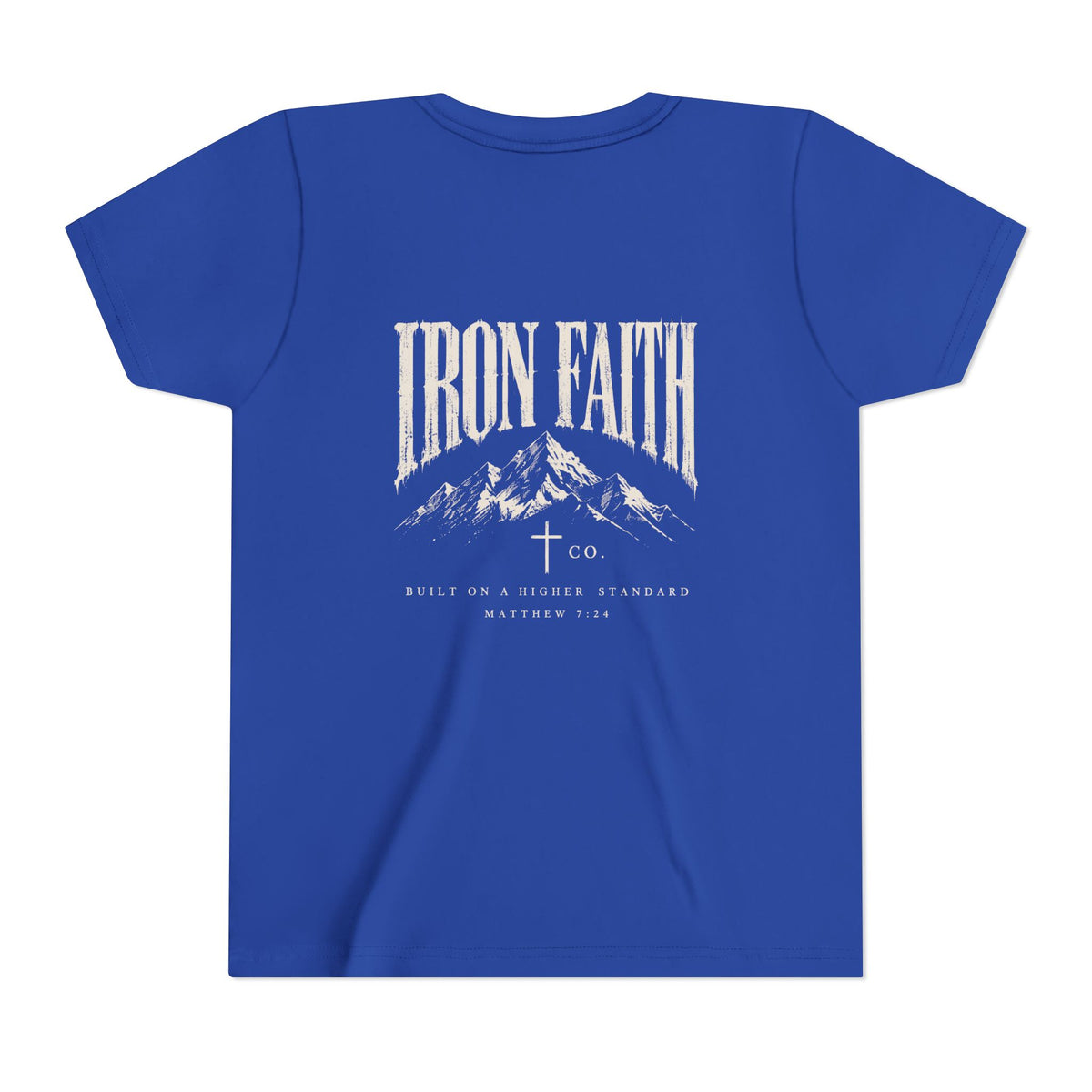 Built on a Higher Standard Youth Tee – Back Print