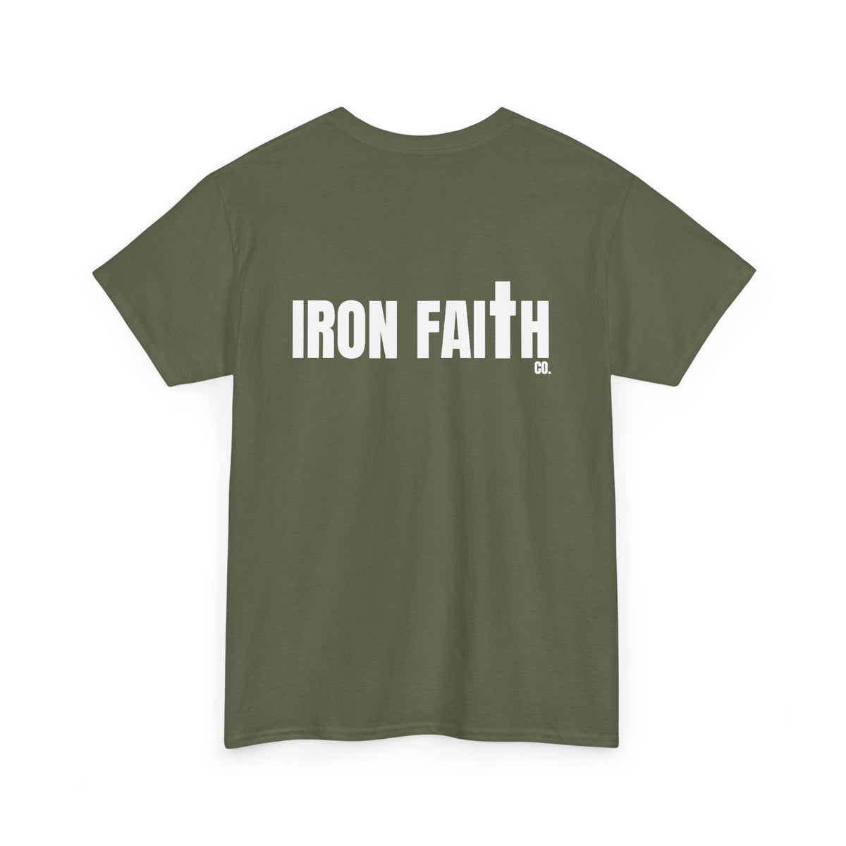 Iron Faith Co. Wordmark Tee – Back Print
