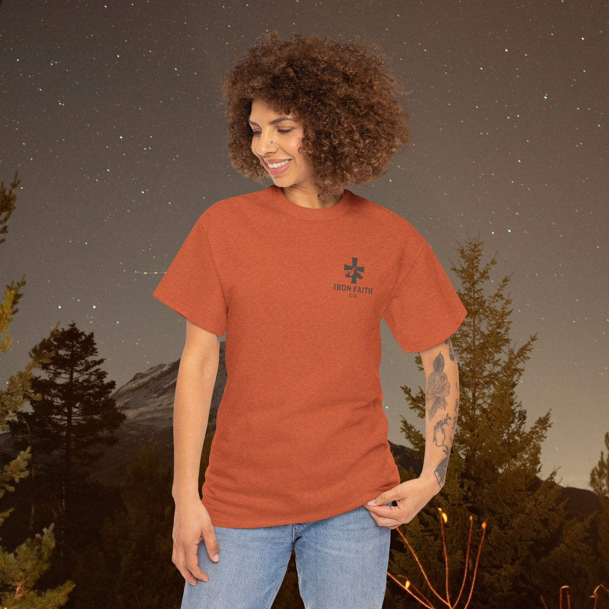 Iron Faith Co. | Not Perfect, Just Forgiven - Unisex Heavy Cotton T-Shirt