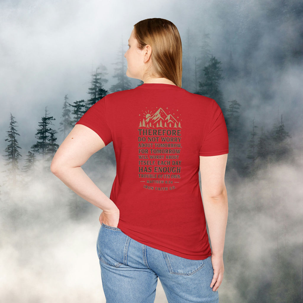 Iron Faith Co. | Matthew 6:34 T-shirt