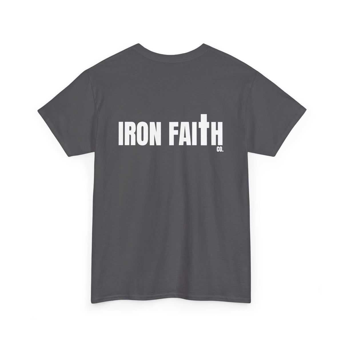 Iron Faith Co. Wordmark Tee – Back Print