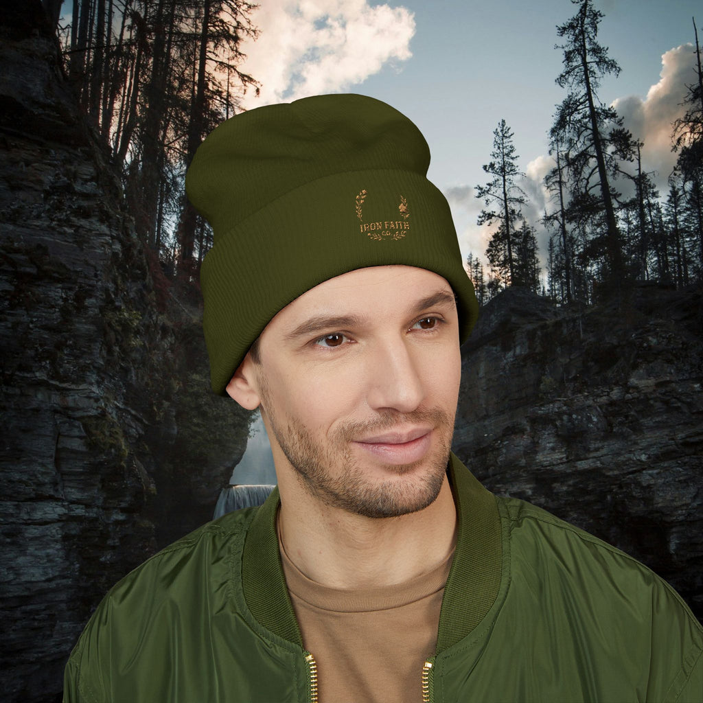 Iron Faith Embroidered Beanie - photo 21 of 30