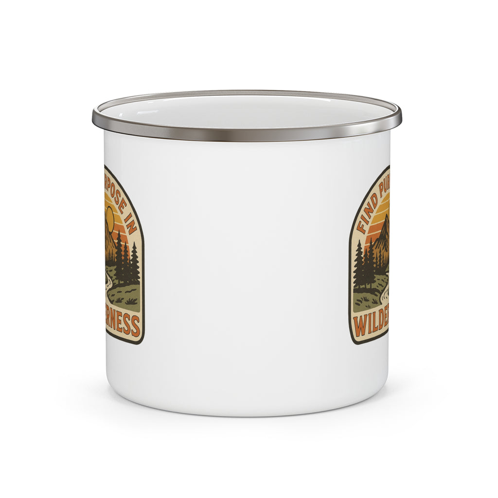 Find Purpose in the Wilderness Enamel Camp Mug