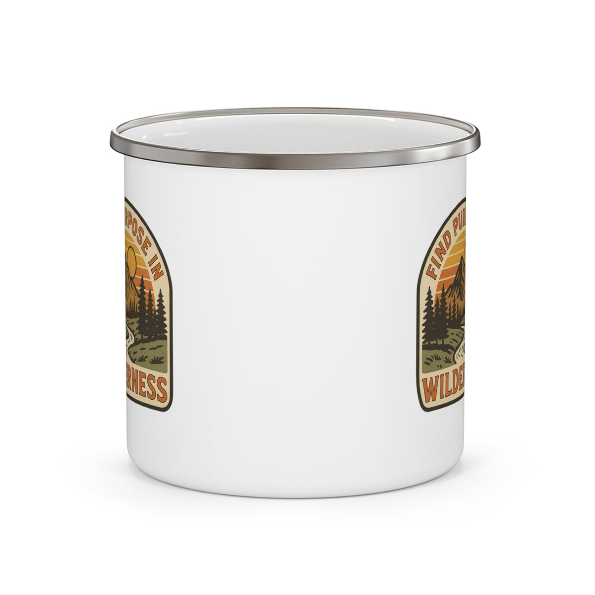 Find Purpose in the Wilderness Enamel Camp Mug