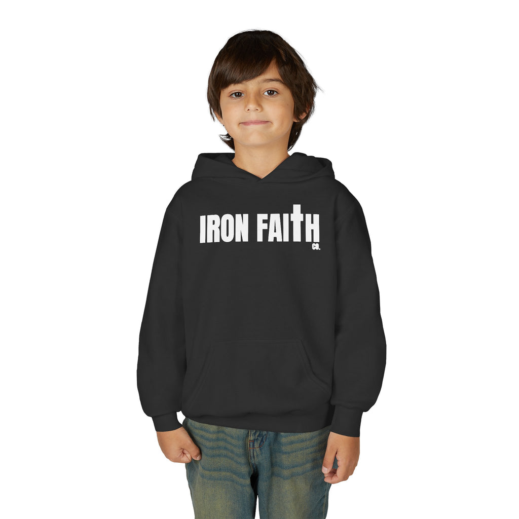 Iron Faith Co. Wordmark Youth Hoodie