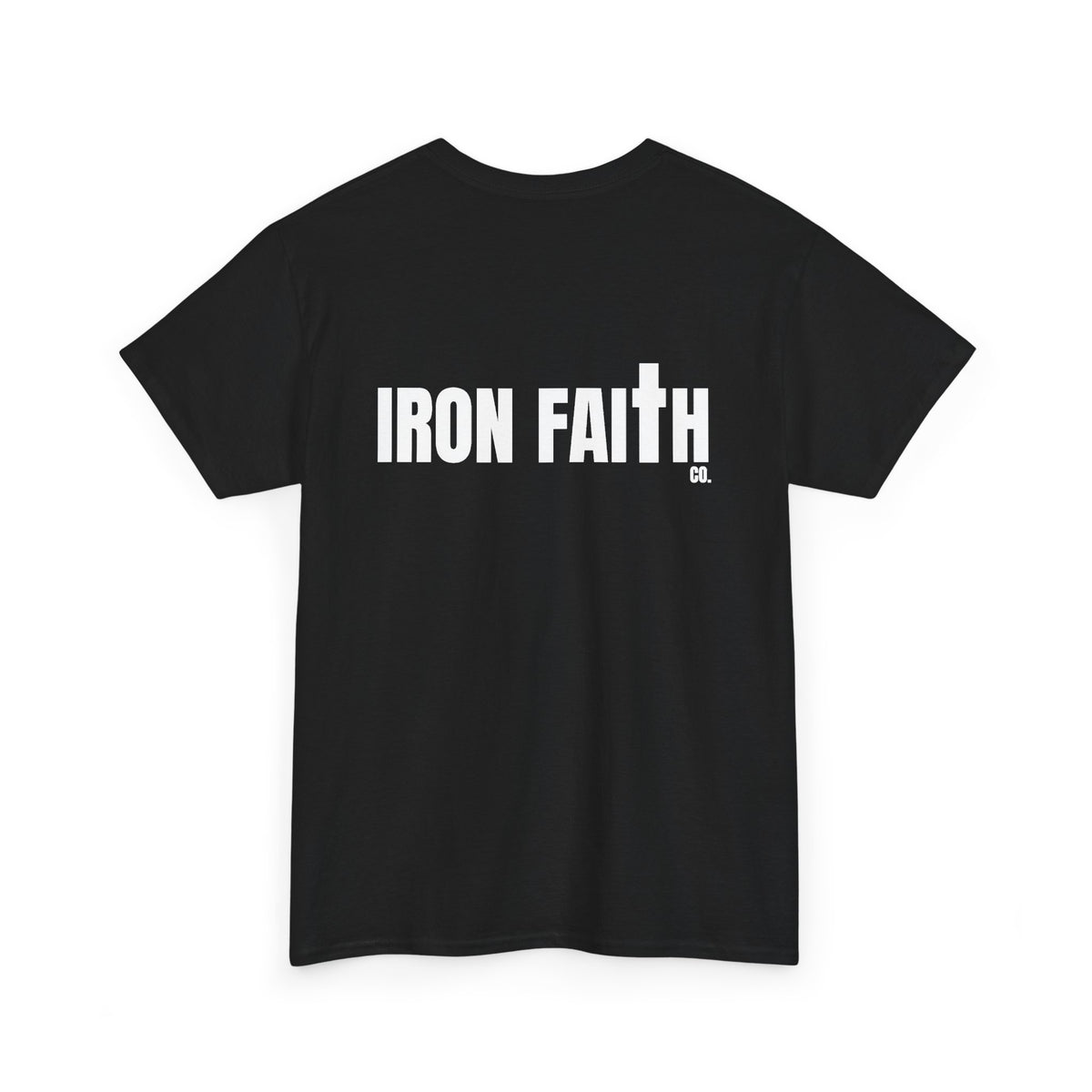 Iron Faith Co. Wordmark Tee – Back Print