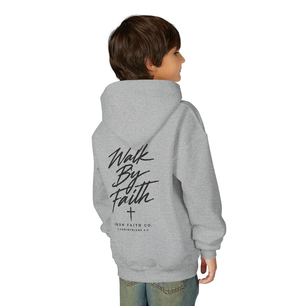 Walk By Faith Youth Hoodie – Back Print