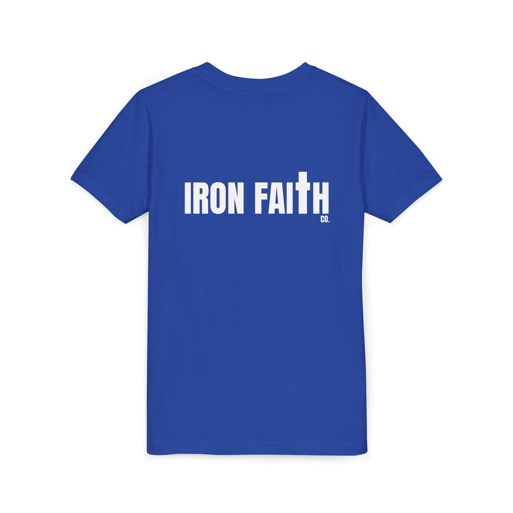 Iron Faith Co. Wordmark Youth Tee – Back Print