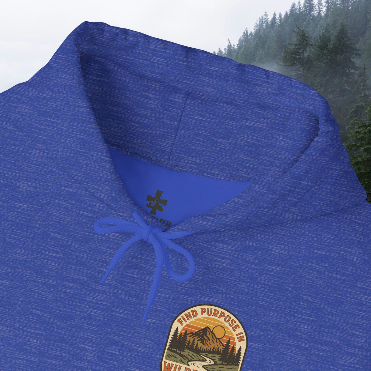 Find purpose in wilderness | Iron Faith Co. | Comfortable Heavy Blend Sweatshirt