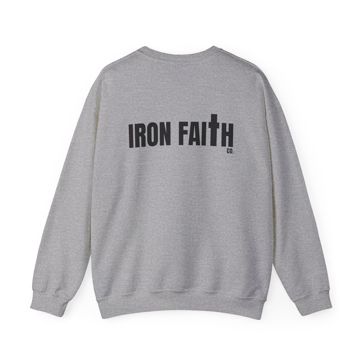 Iron Faith Co. Wordmark Crewneck – Back Print