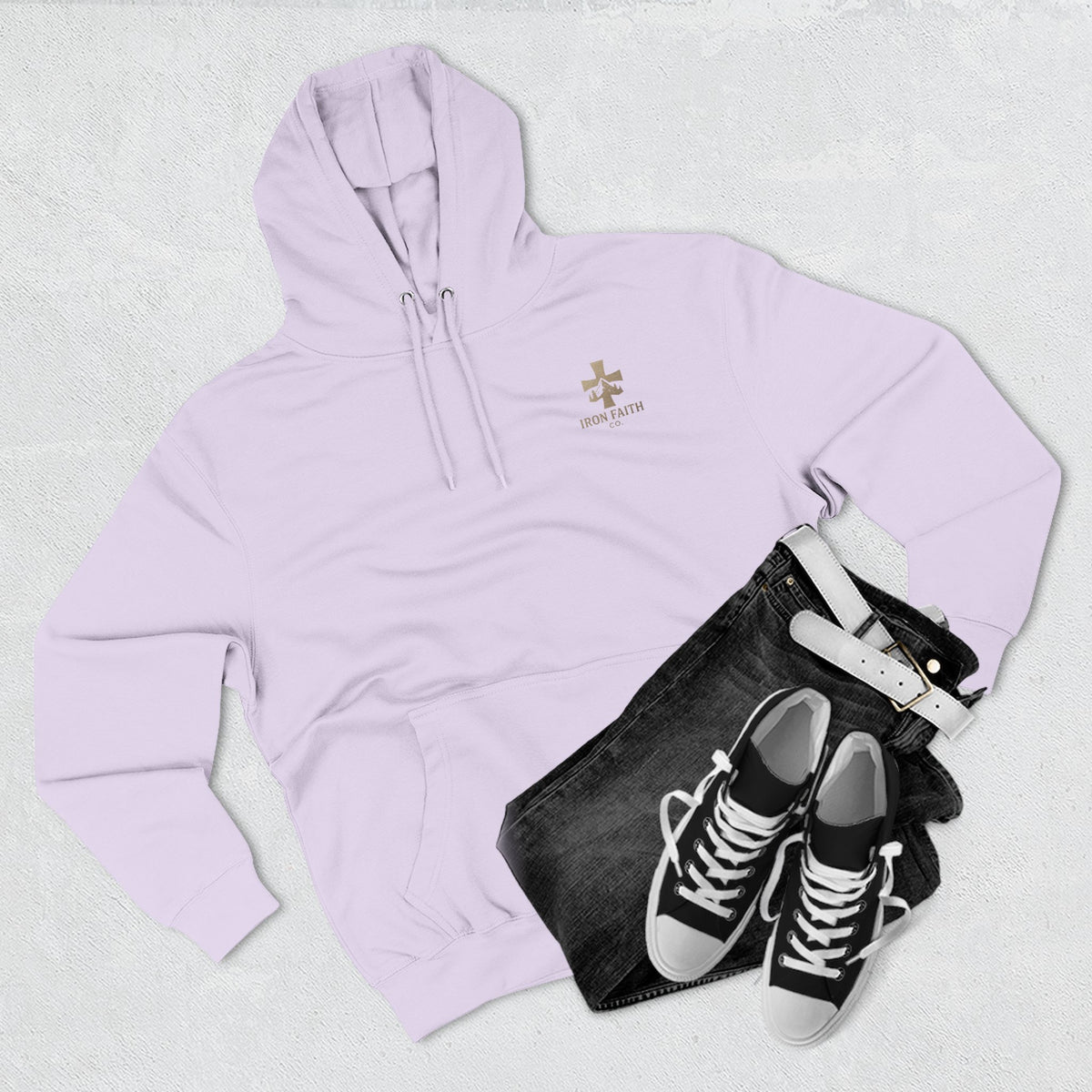 A Woman Who Fears The Lord Is Worthy Of Praise | Proverbs 31:30 | Iron Faith Co. | Fleece Hoodie