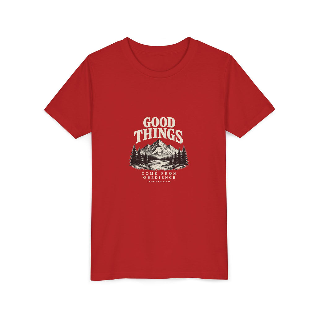 Good Things Come From Obedience Youth Tee