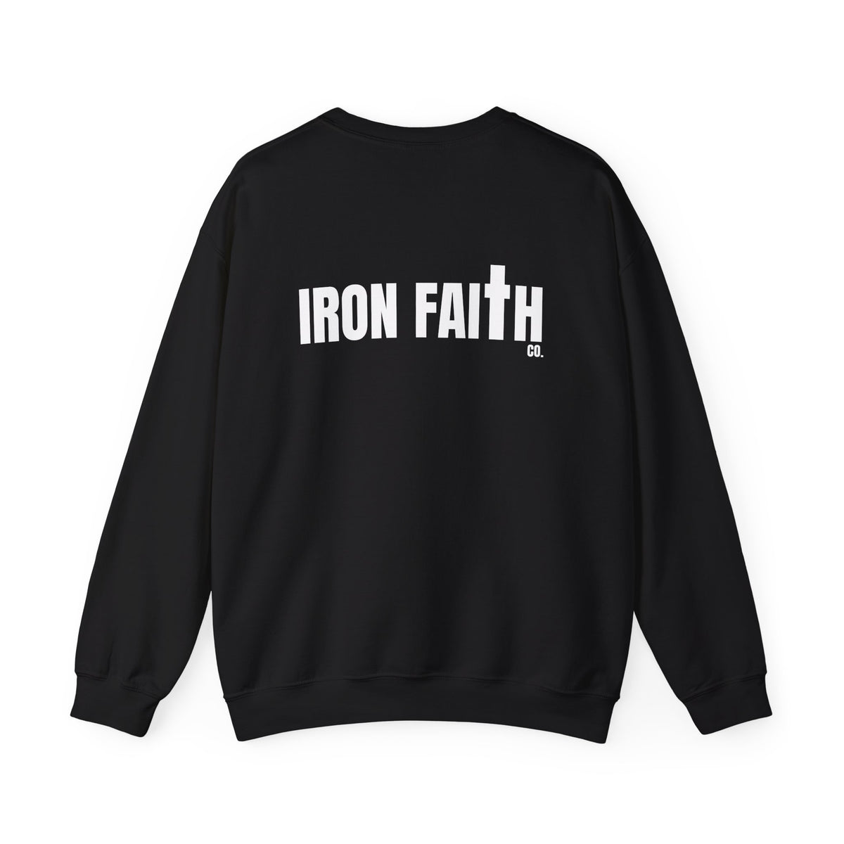 Iron Faith Co. Wordmark Crewneck – Back Print