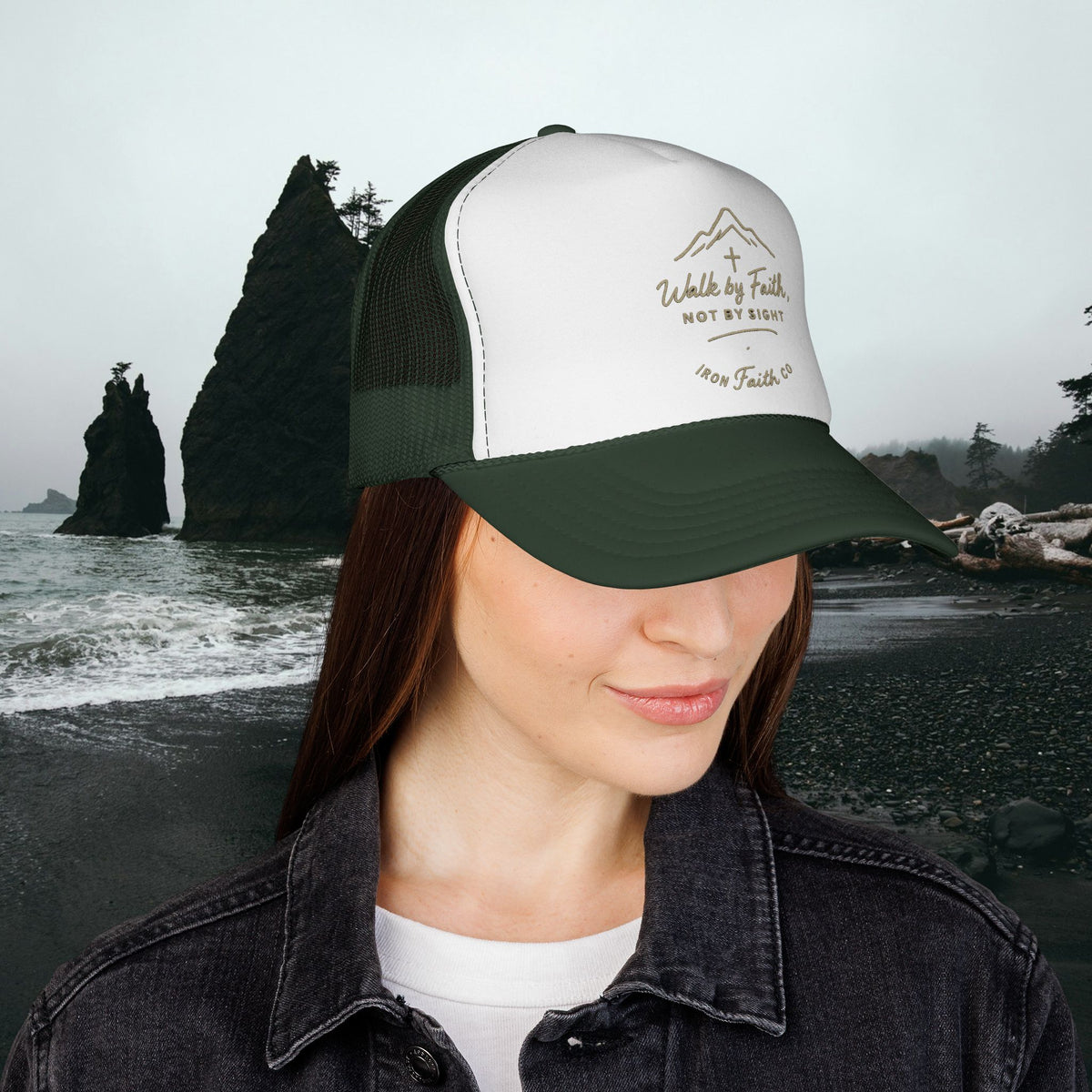 Walk by faith not by sight - Iron Faith Co. Trucker Cap - photo 12 of 12