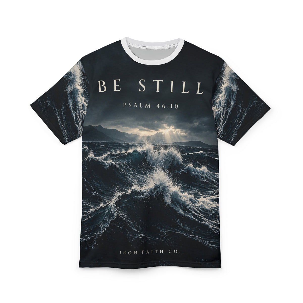 Be Still Psalm 46:10 All-Over Print Tee