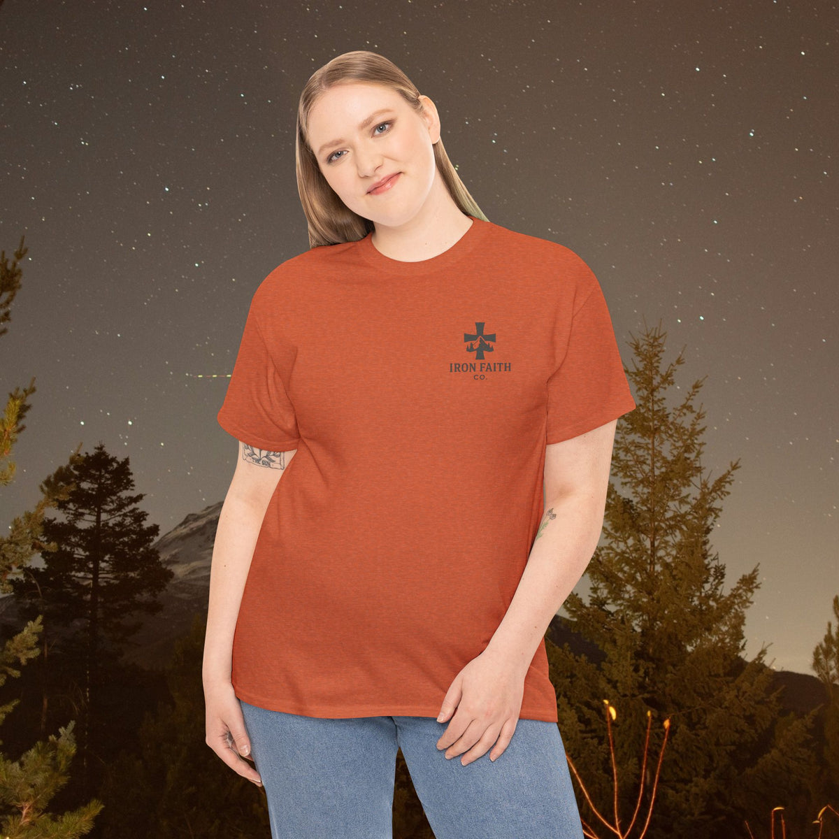 Iron Faith Co. | Not Perfect, Just Forgiven - Unisex Heavy Cotton T-Shirt