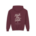 Walk By Faith Youth Hoodie – Back Print