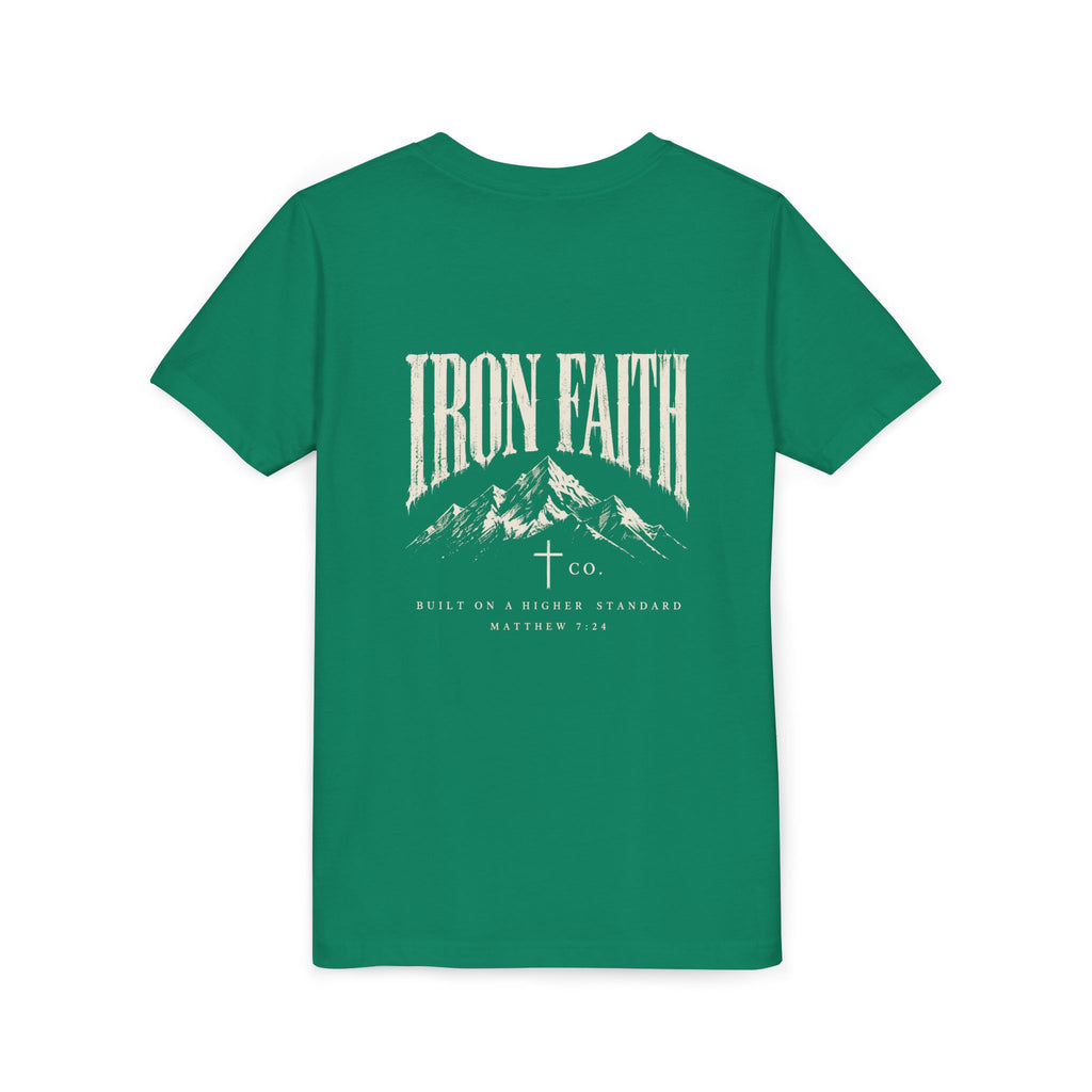 Built on a Higher Standard Youth Tee – Back Print