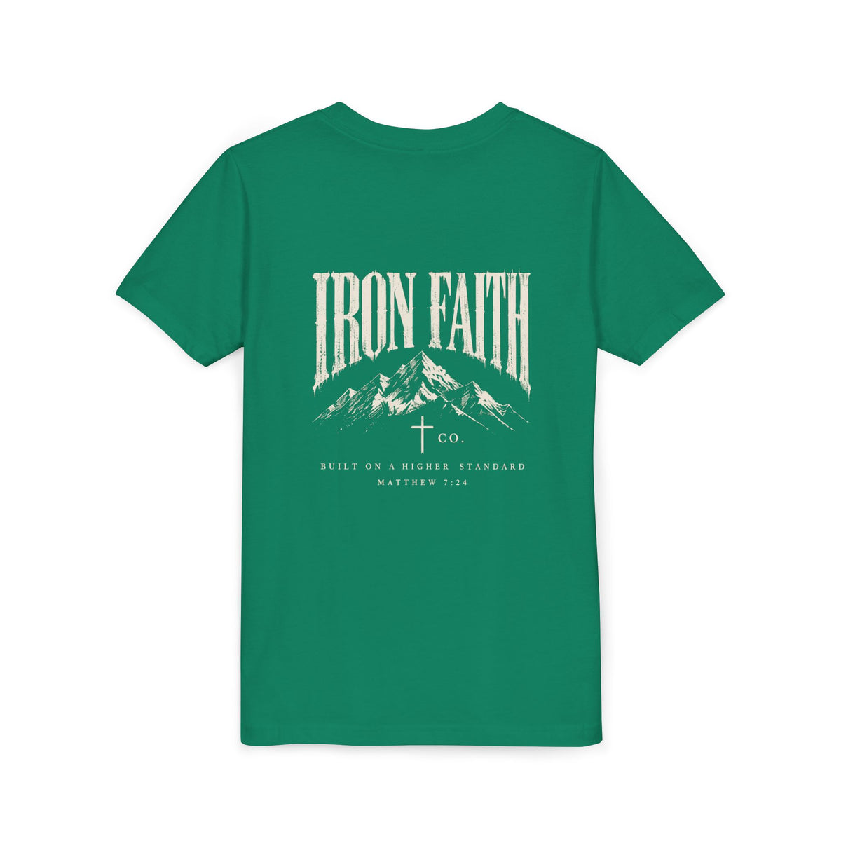 Built on a Higher Standard Youth Tee – Back Print