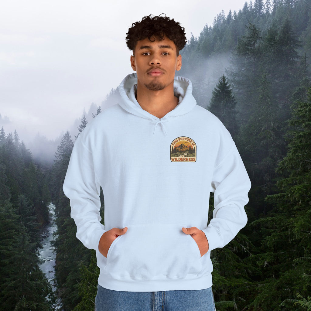 Find purpose in wilderness | Iron Faith Co. | Comfortable Heavy Blend Sweatshirt