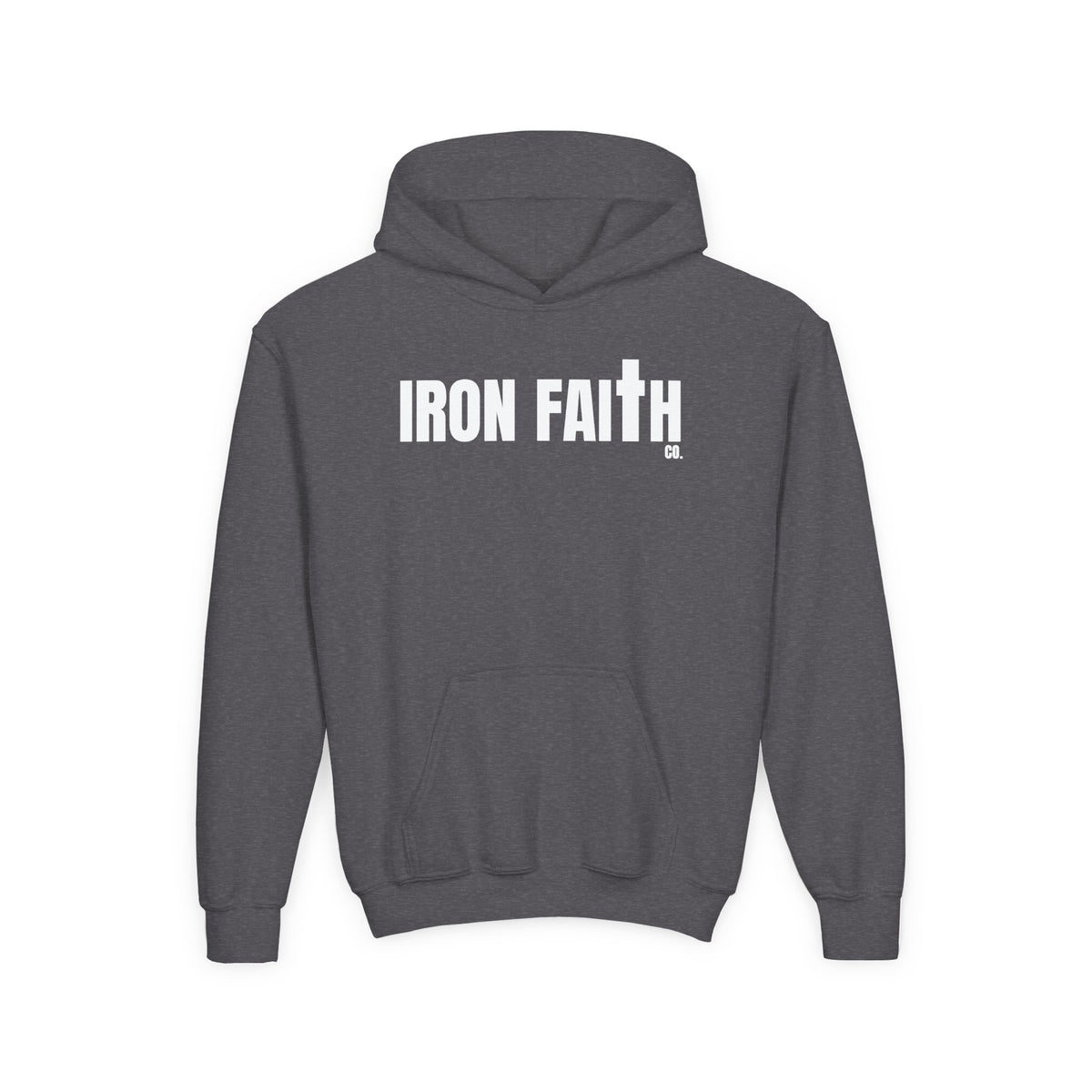Iron Faith Co. Wordmark Youth Hoodie