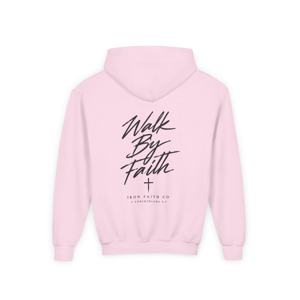 Walk By Faith Youth Hoodie – Back Print