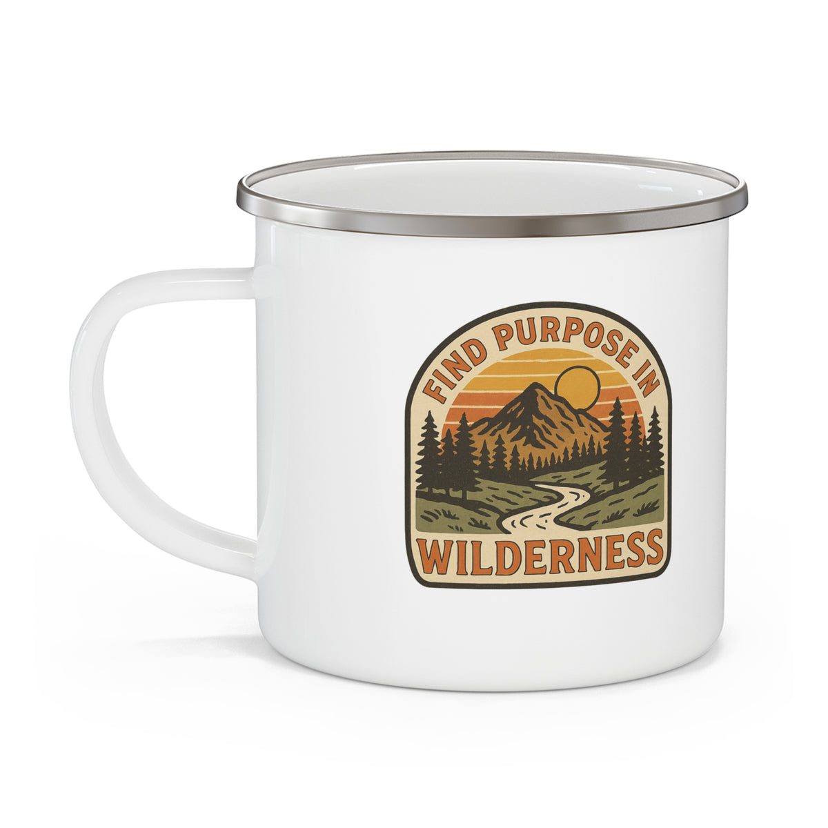 Find Purpose in the Wilderness Enamel Camp Mug