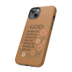 "GOD Designed Me" Floral iPhone Case