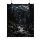 He Leads Psalm 23 Poster