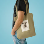 The Worthy Revelation 5:12 Tote Bag shown in a styled everyday scene (product mockup)