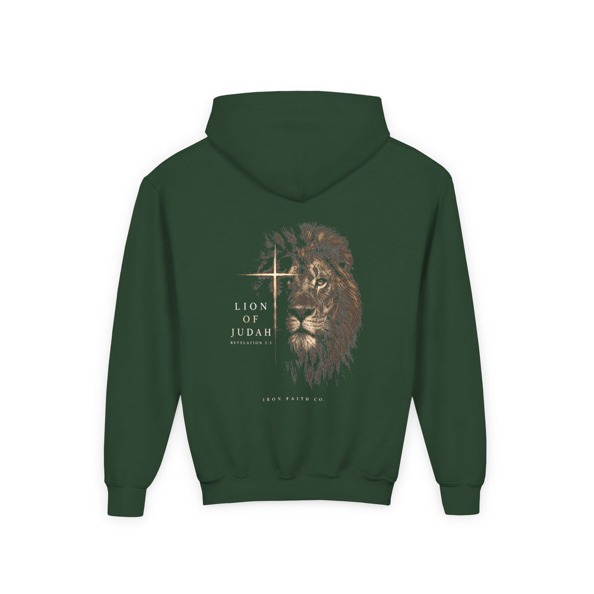 Lion of Judah Youth Hoodie – Back Print
