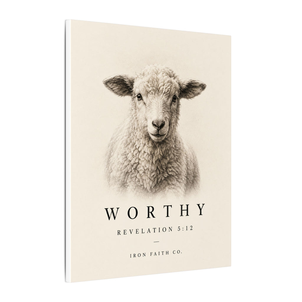 Worthy Revelation 5:12 Canvas Print