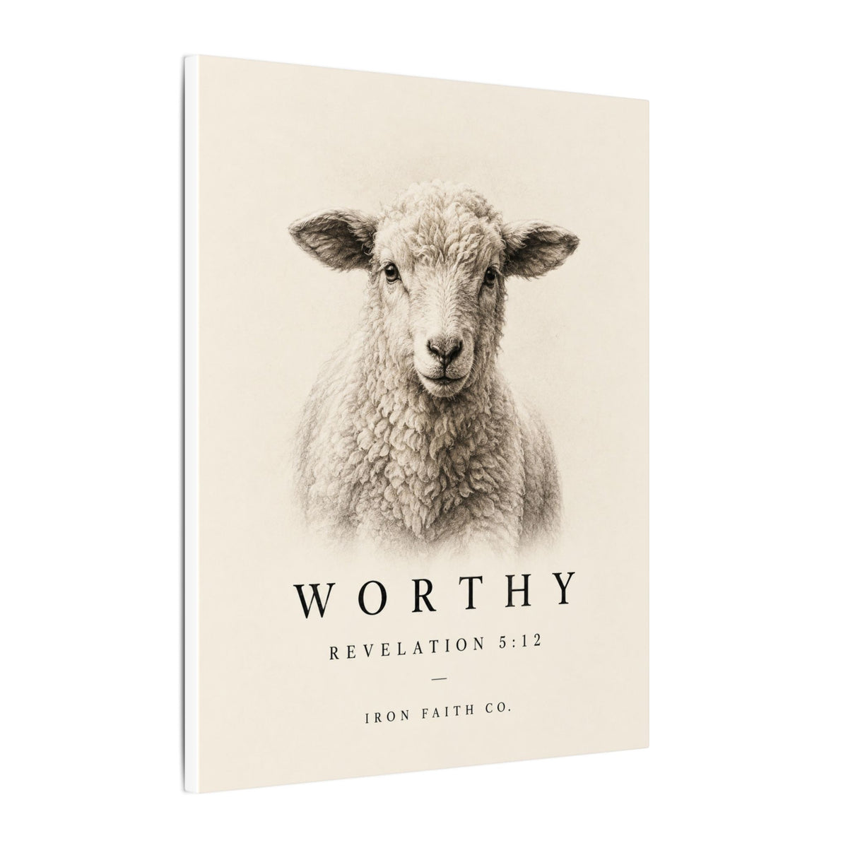 Worthy Revelation 5:12 Canvas Print