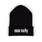 Iron Faith Co. Wordmark Embroidered Cuffed Beanie