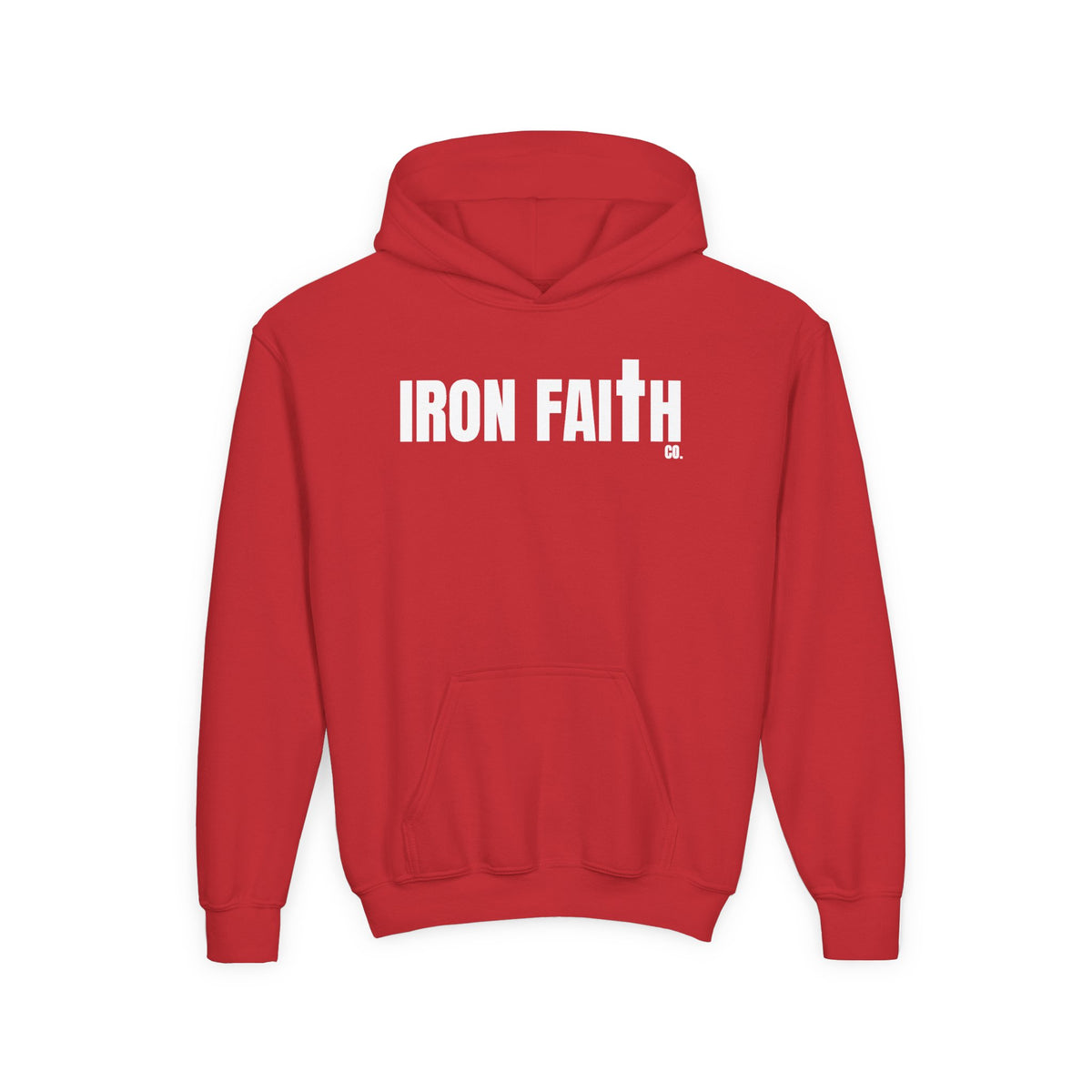 Iron Faith Co. Wordmark Youth Hoodie