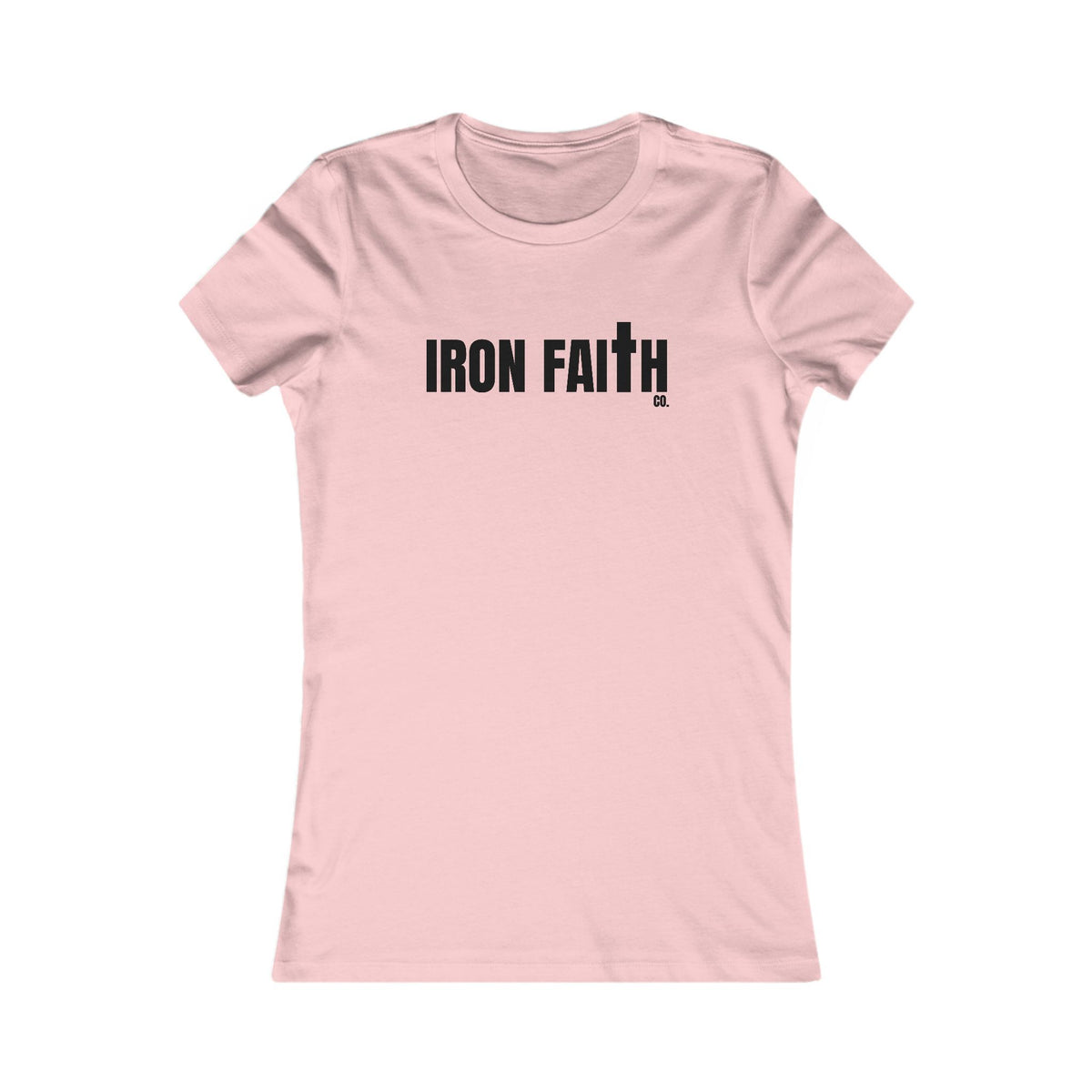 Iron Faith Co. Wordmark Women's Fitted Tee