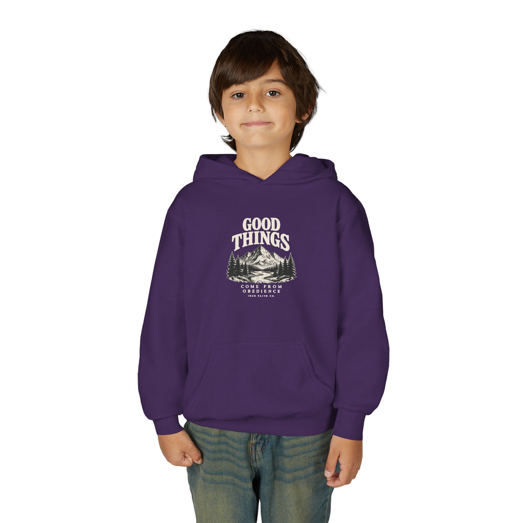 Good Things Come From Obedience Youth Hoodie