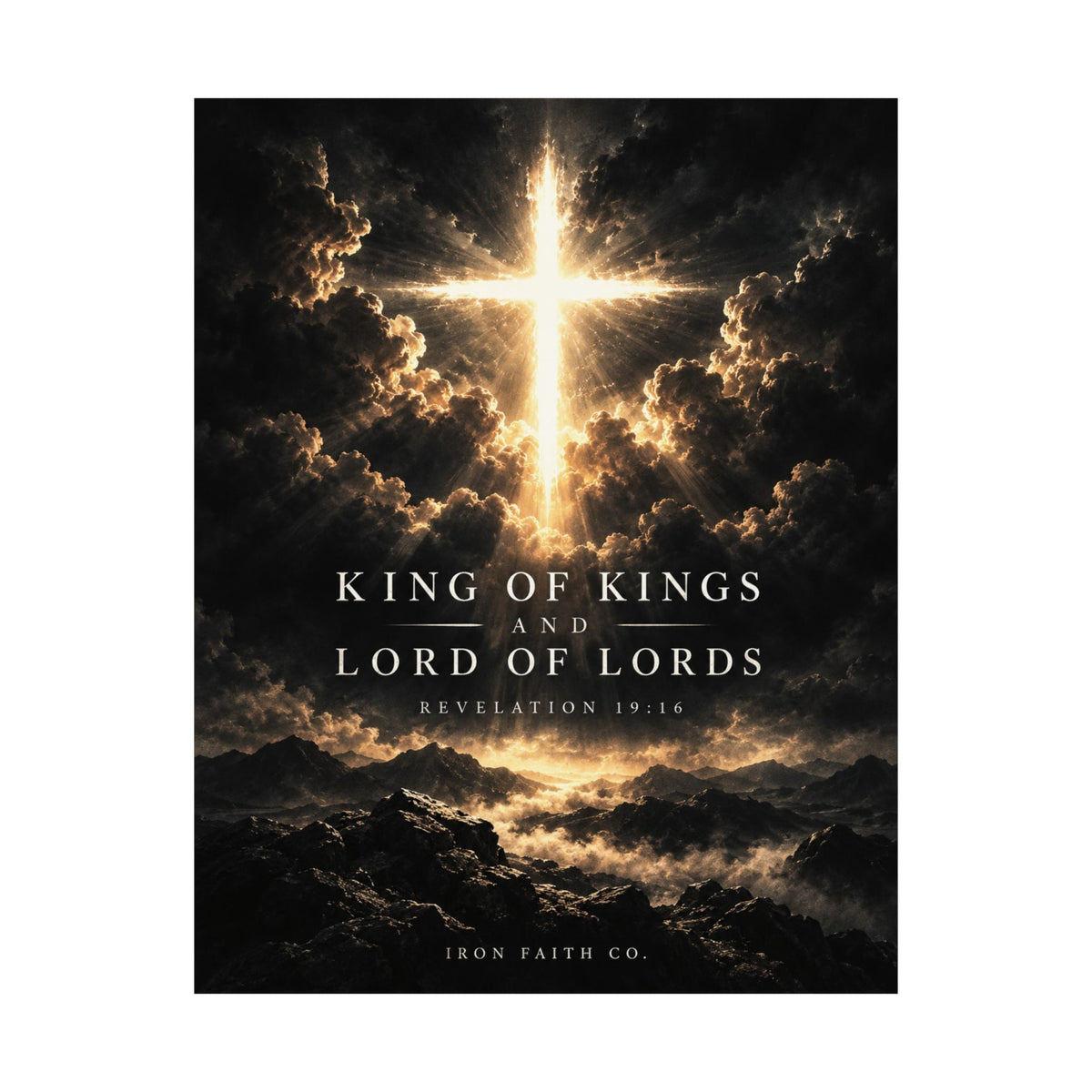 King of Kings Revelation 19:16 Poster