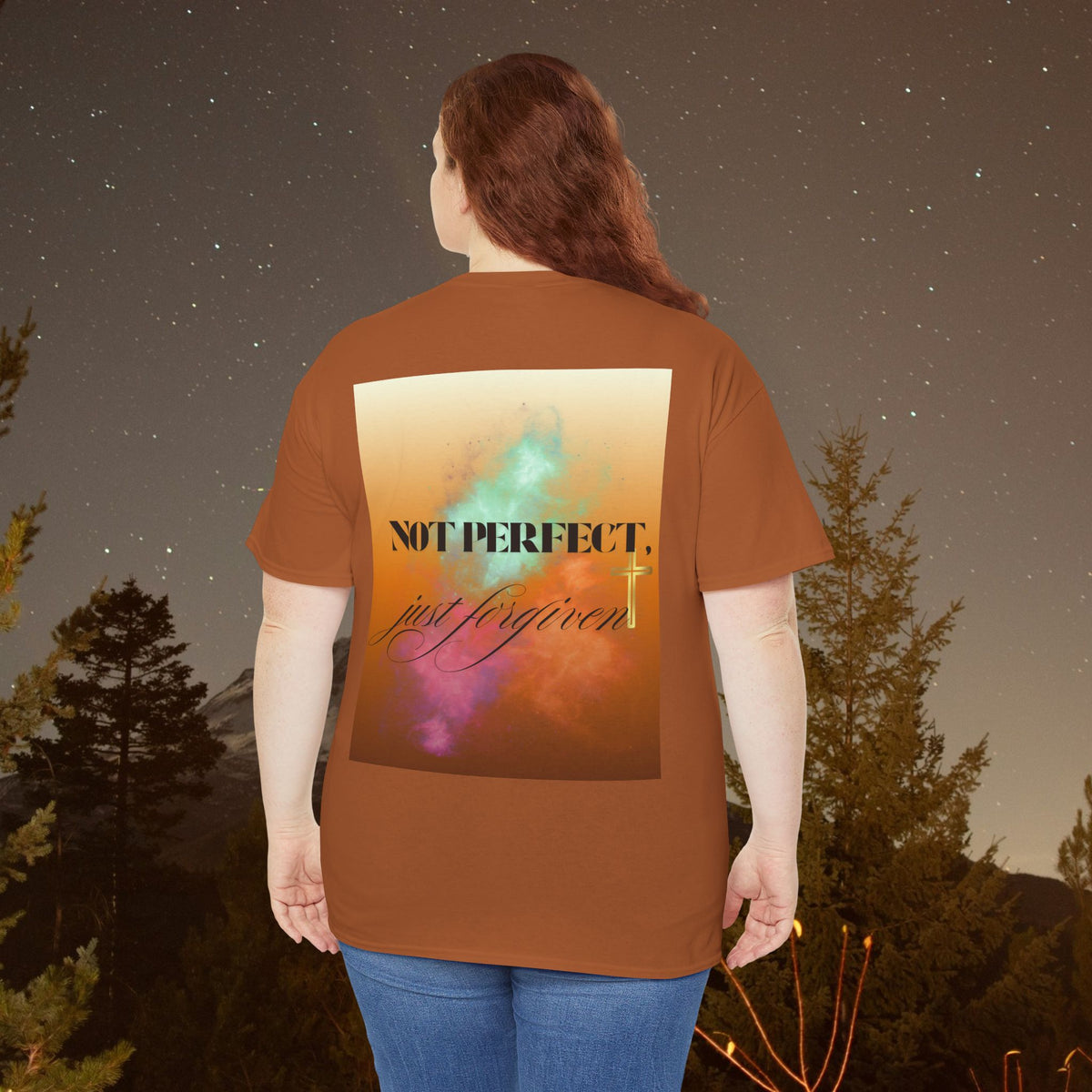 Iron Faith Co - Not Perfect, Just Forgiven - Unisex Heavy Cotton T-Shirt - photo 18 of 30