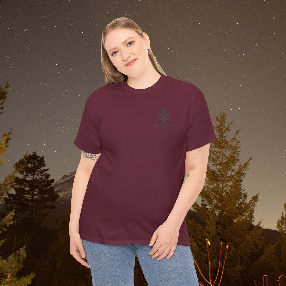 Iron Faith Co. | Not Perfect, Just Forgiven - Unisex Heavy Cotton T-Shirt