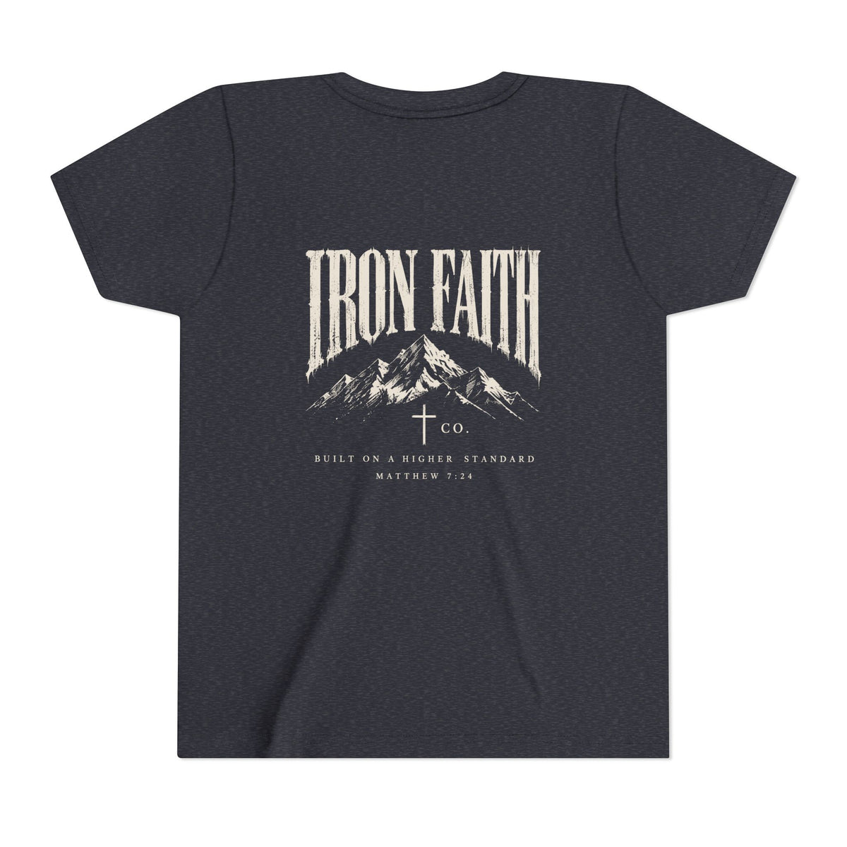 Built on a Higher Standard Youth Tee – Back Print